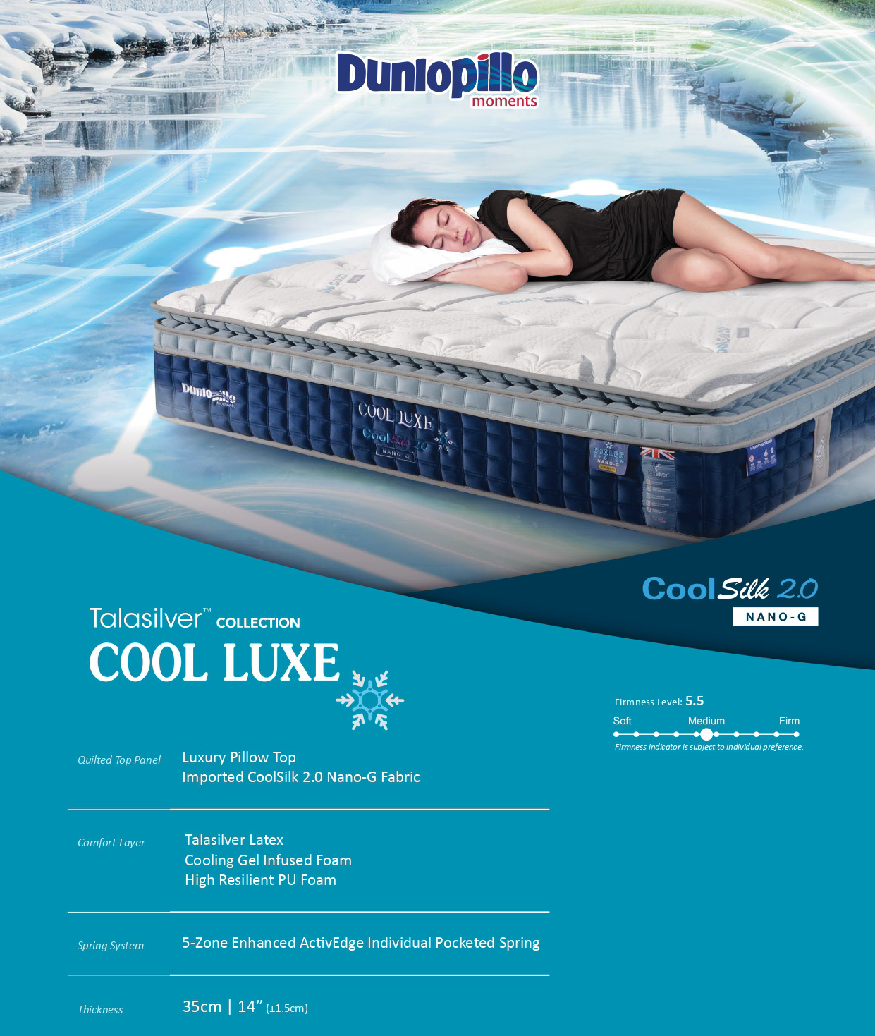 CoolSilk 2.0 Cool Luxe Mattress